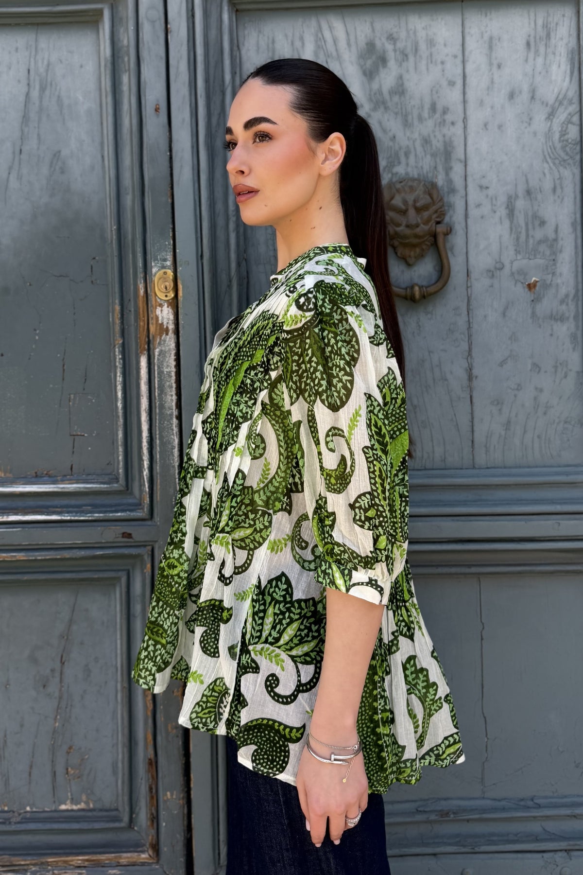 DERHY - blouse anouck - GREEN