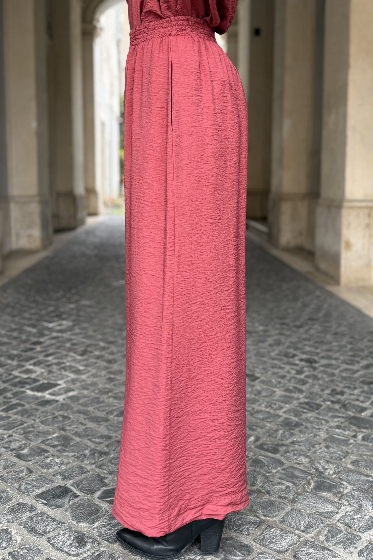 ARTEFILIA-MILANO - pantalone marea viscosa - CABERNET