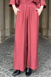 ARTEFILIA-MILANO - pantalone marea viscosa - CABERNET