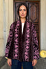 ARTEFILIA-MILANO - giacca uma velluto ricamato - BROWN PINK