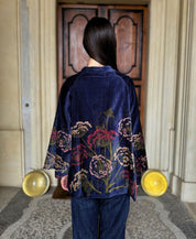 one-hundred-stars-1 - velvet jacket - PARSLEYSEED NAVY