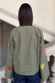LUMINE PARIS - blusa lumine ricamo - KAKI