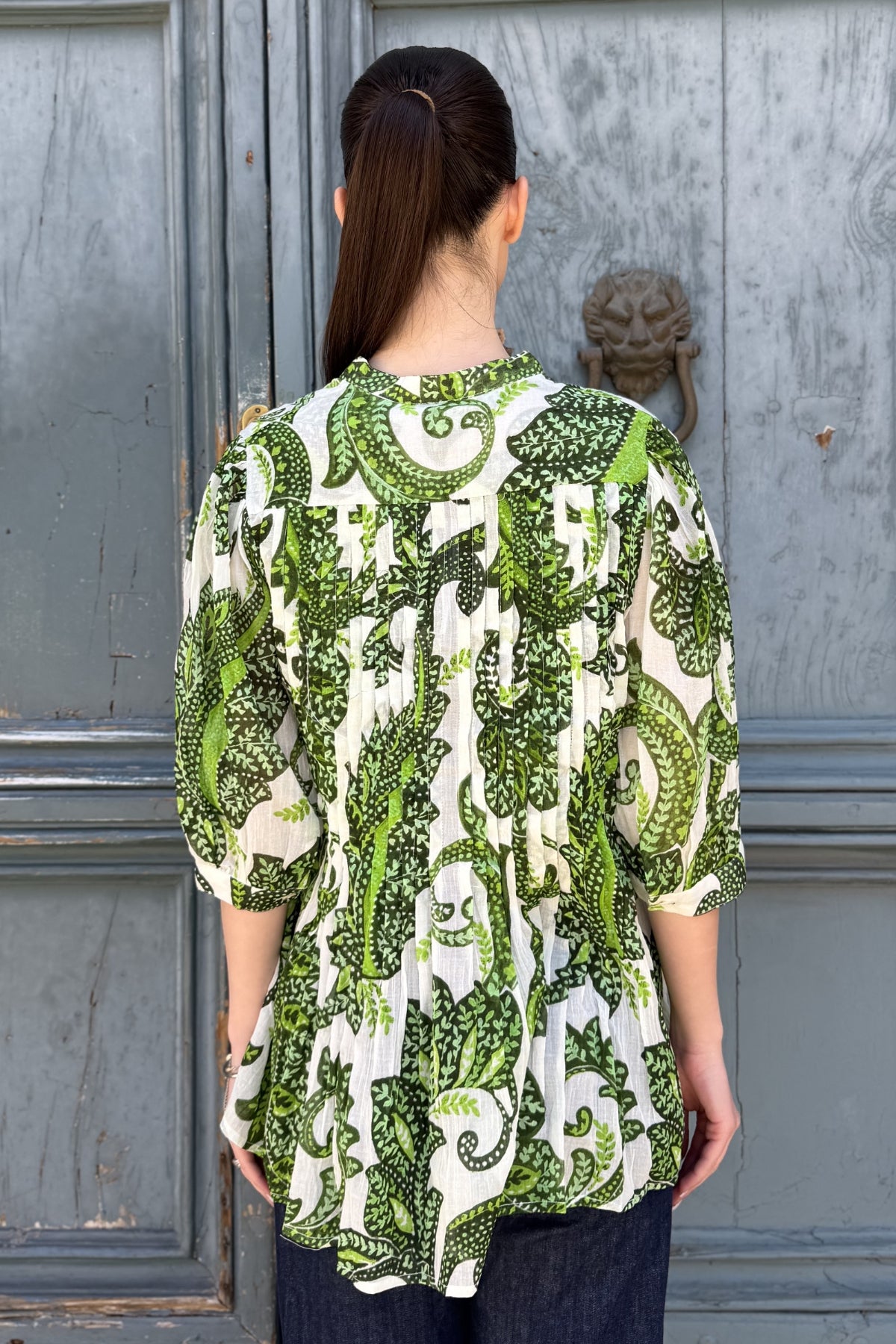 DERHY - blouse anouck - GREEN