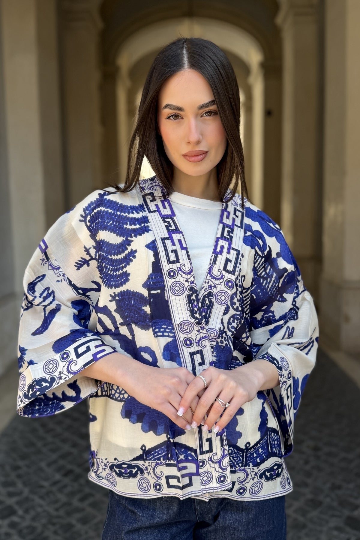one-hundred-stars-1 - giacca kimono - GIANT WILLOW BLUE