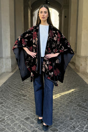 WU-SIDE - mantella devore - BLACK RED