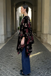 WU-SIDE - mantella devore - BLACK RED