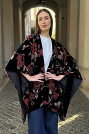 WU-SIDE - mantella devore - BLACK RED