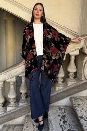 WU-SIDE - mantella devore - BLACK RED