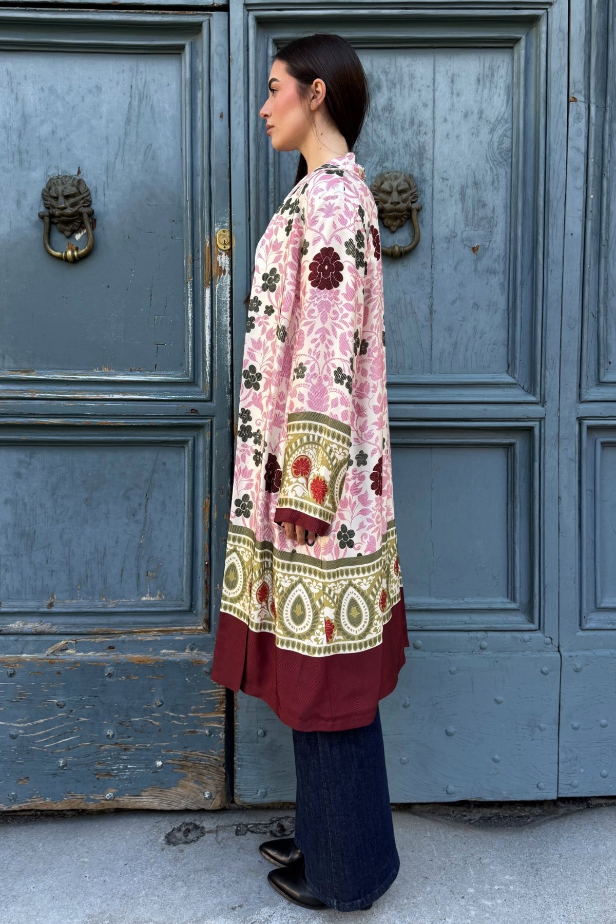 WU-SIDE - kimono mid viscosa - ROSA