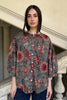 ARTEFILIA-MILANO - camicia lena in mussola di cotone - STONE IBISCUS