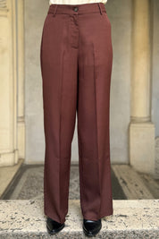 WU-SIDE - pantalone palazzo - CAFFE