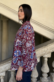 ARTEFILIA-MILANO - giacca eve - BURGUNDY ROYAL