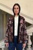 WU-SIDE - giacca bomber seta viscosa - BORDEAUX ROSA