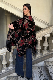 WU-SIDE - mantella devore - BLACK RED