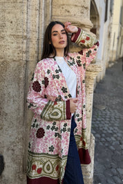 WU-SIDE - kimono mid viscosa - ROSA