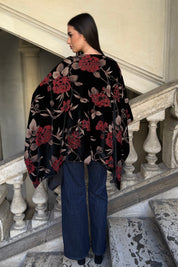 WU-SIDE - mantella devore - BLACK RED