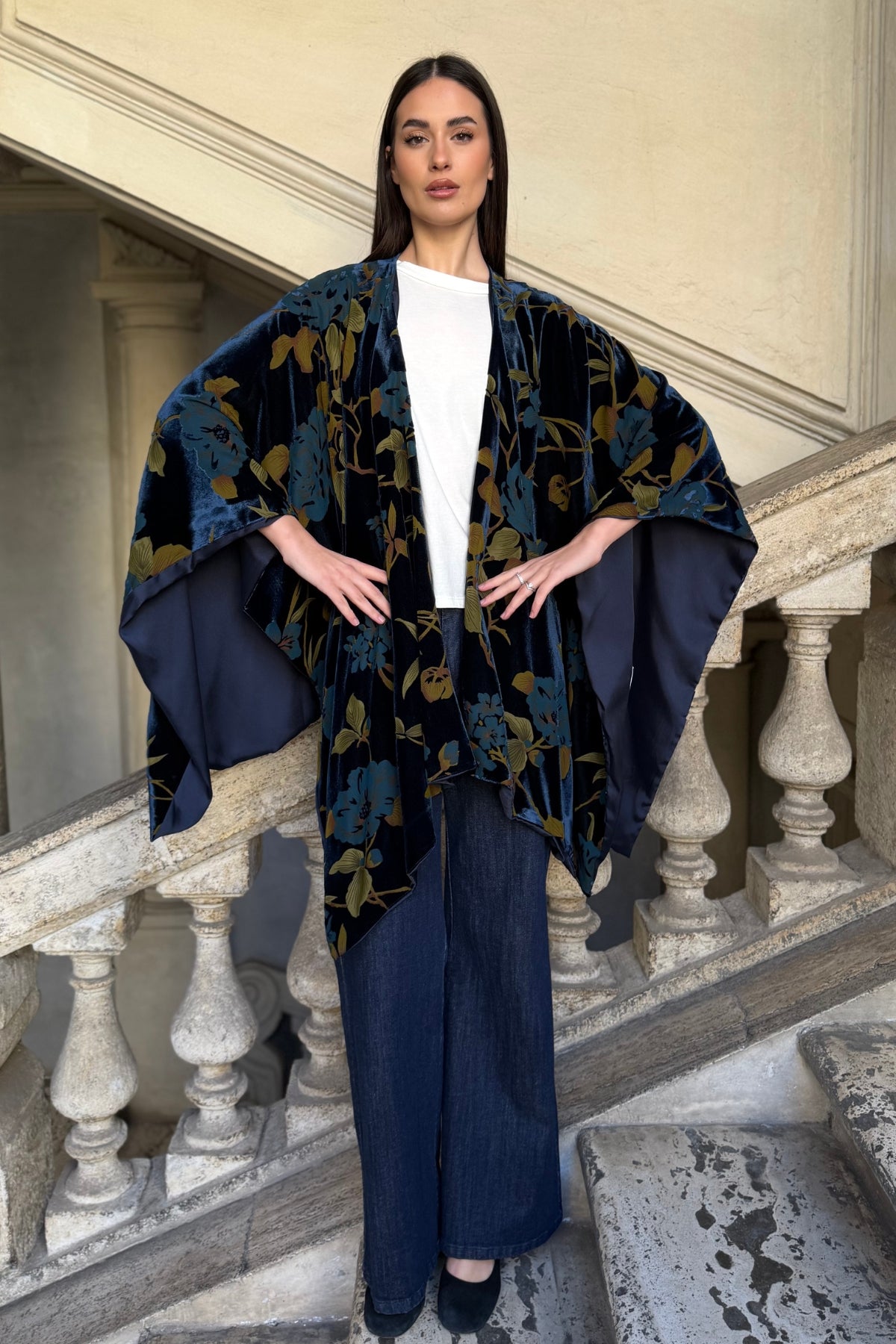 WU-SIDE - mantella devore - BLUE GOLD