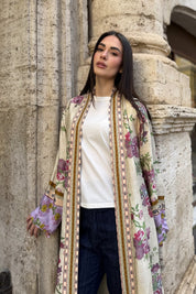 WU-SIDE - kimono lungo viscosa - BURRO