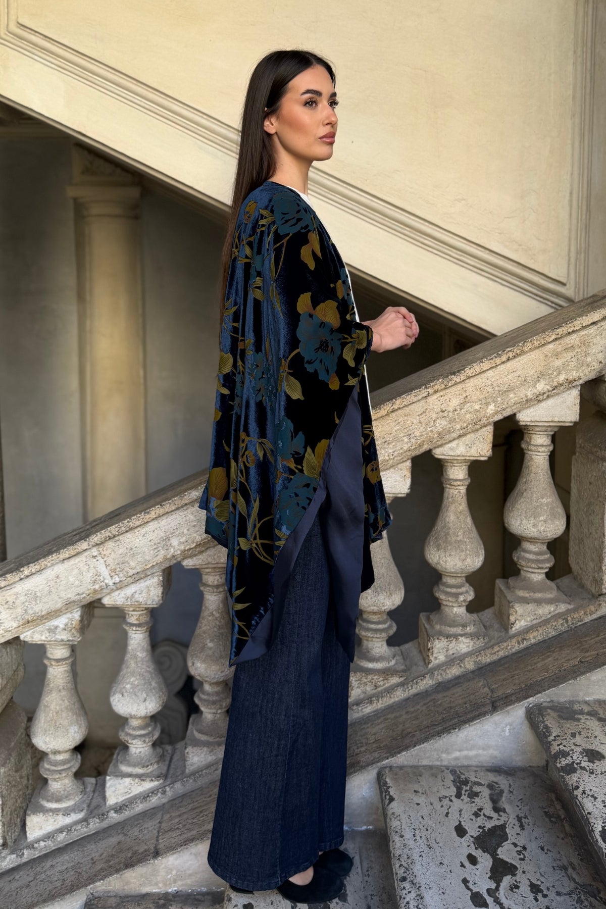 WU-SIDE - mantella devore - BLUE GOLD