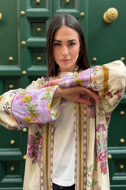 WU-SIDE - kimono lungo viscosa - BURRO