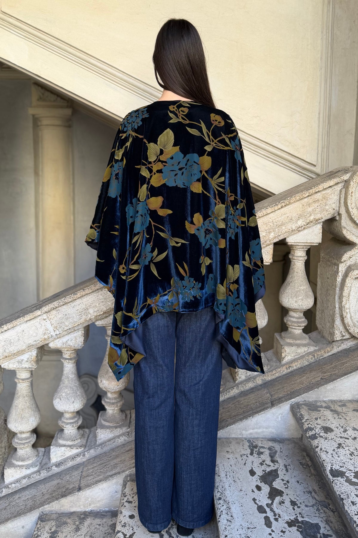 WU-SIDE - mantella devore - BLUE GOLD