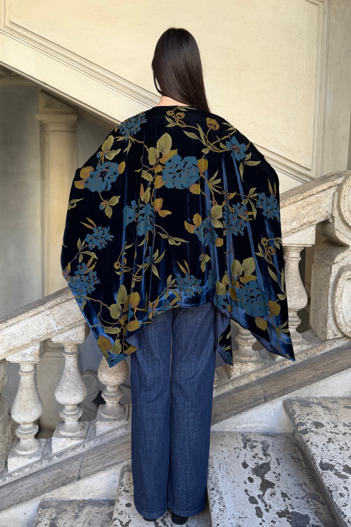 WU-SIDE - mantella devore - BLUE GOLD