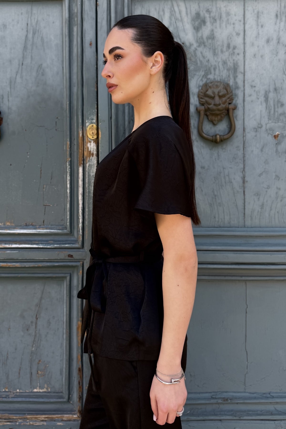 HAPPY 25 - giacca kimono - BLACK