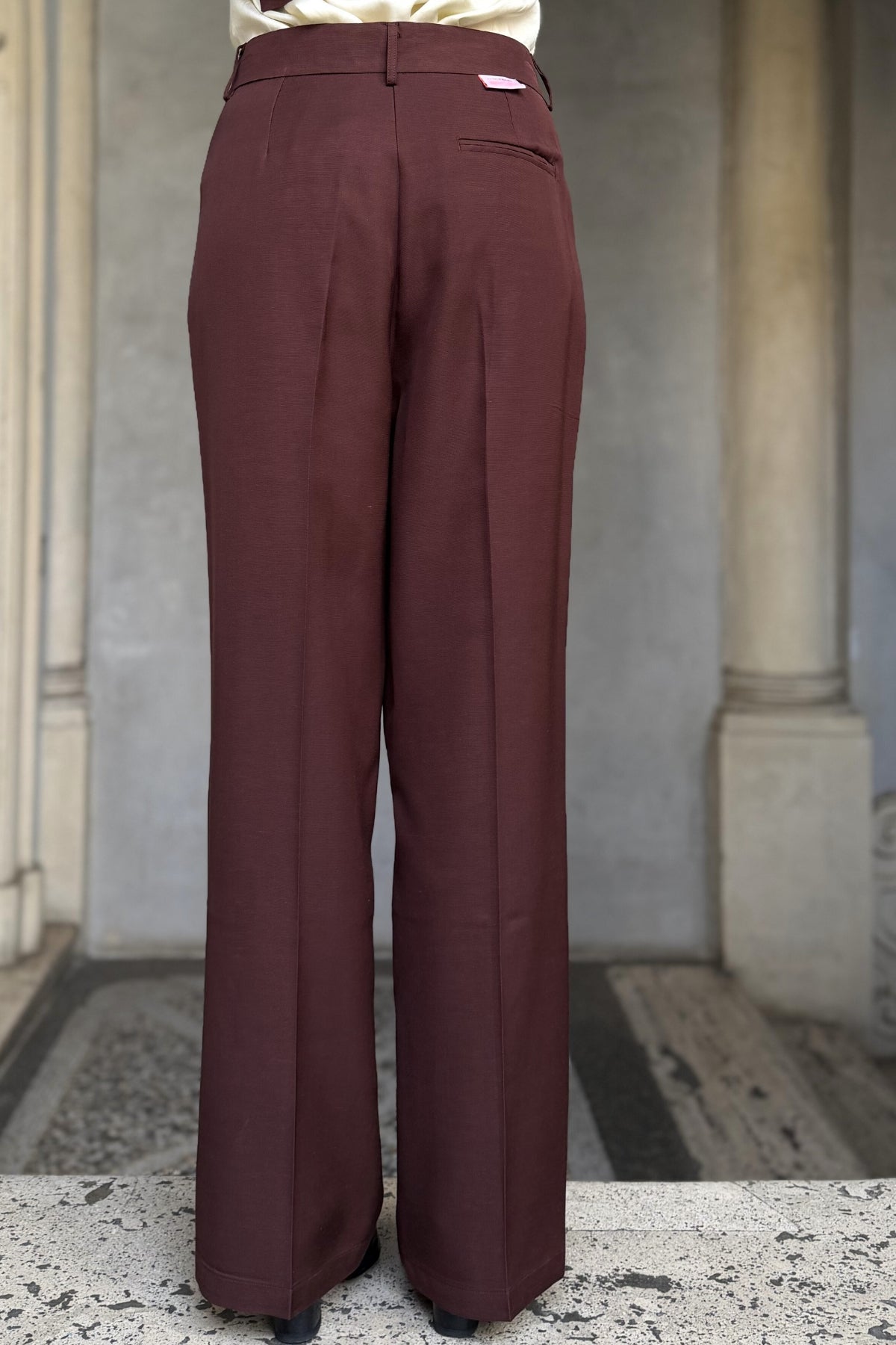 WU-SIDE - pantalone palazzo - CAFFE