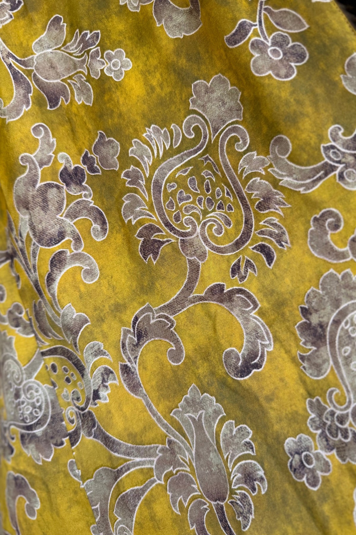 WU-SIDE - kimono jaquard viscosa - SENAPE