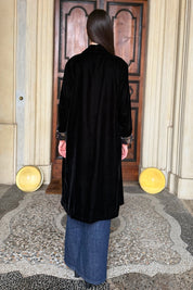 WU-SIDE - kimono velluto - NERO