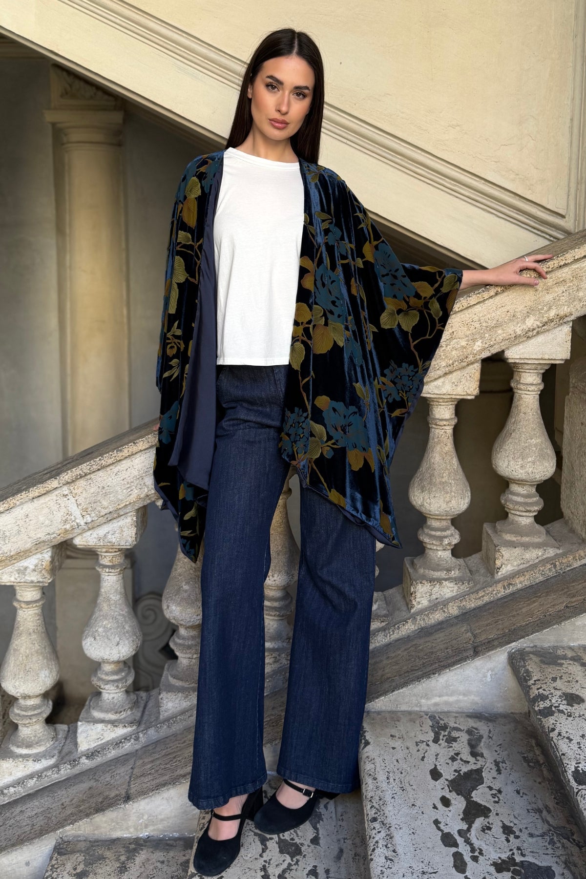 WU-SIDE - mantella devore - BLUE GOLD