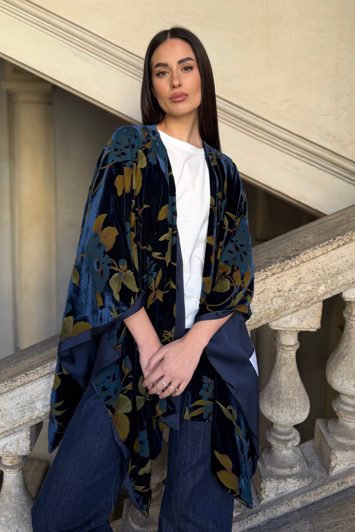 WU-SIDE - mantella devore - BLUE GOLD