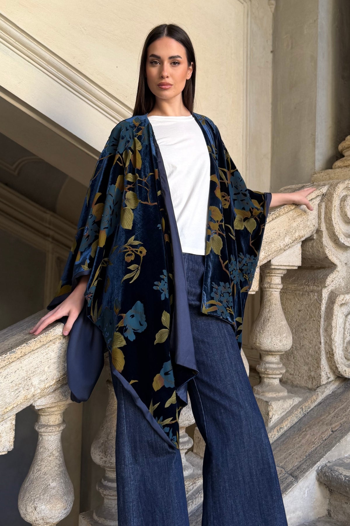 WU-SIDE - mantella devore - BLUE GOLD