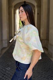 FLOW - giacca jacquard - VERDE