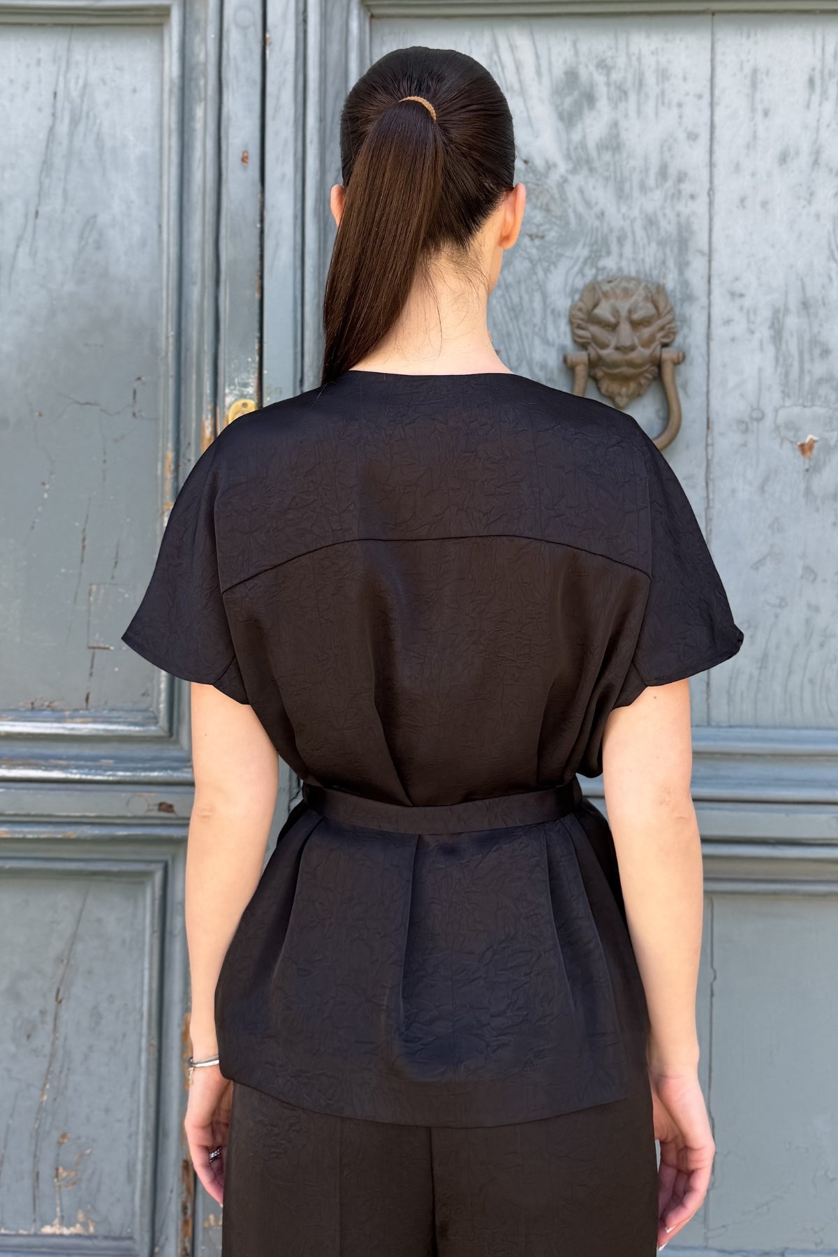 HAPPY 25 - giacca kimono - BLACK