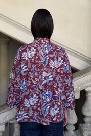 ARTEFILIA-MILANO - giacca eve - BURGUNDY ROYAL