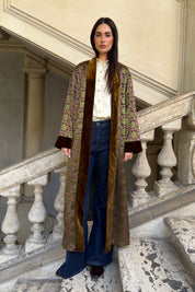WU-SIDE - kimono seta viscosa - MORO ROSA