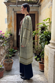 WU-SIDE - kimono mid viscosa - VERDE