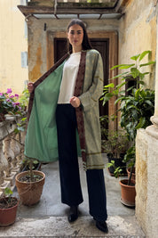 WU-SIDE - kimono mid viscosa - VERDE