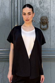 HAPPY 25 - giacca kimono - BLACK