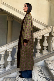 WU-SIDE - kimono seta viscosa - MORO ROSA