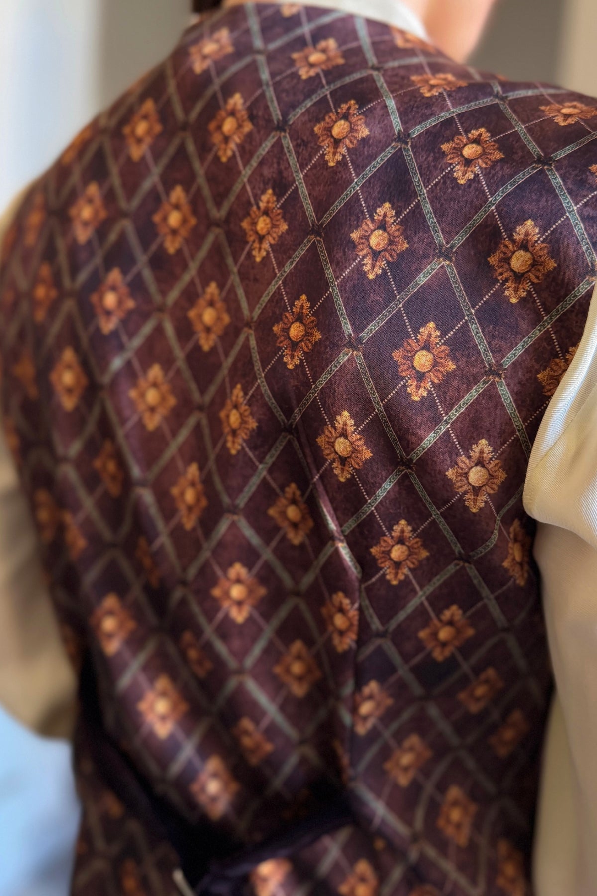 WU-SIDE - gilet velluto - CAFFE