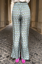 WU-SIDE - pantalone viscosa - VERDE