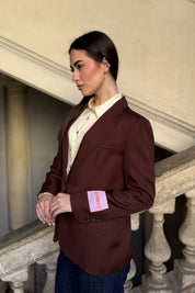 WU-SIDE - giacca blazer - CAFFE