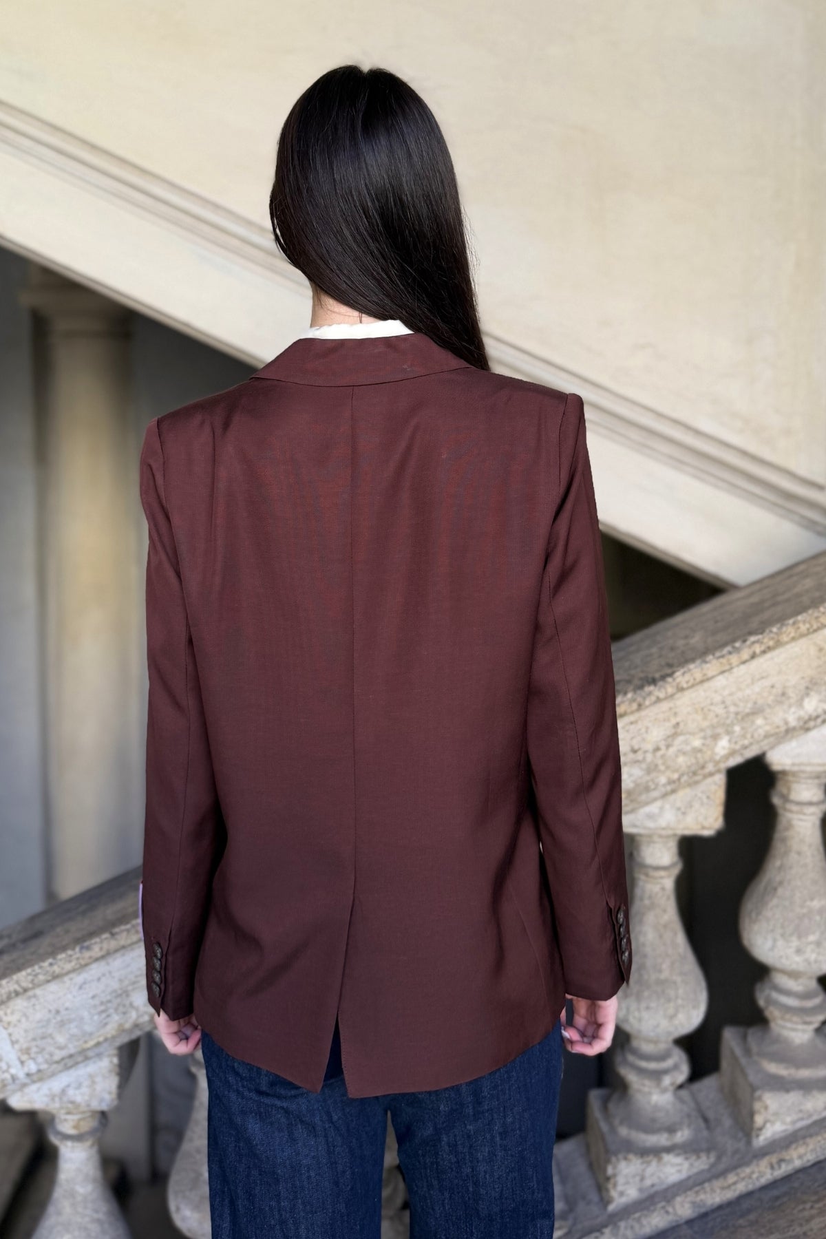 WU-SIDE - giacca blazer - CAFFE