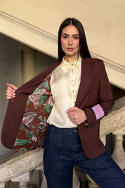 WU-SIDE - giacca blazer - CAFFE