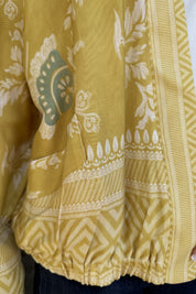 WU-SIDE - giacca kimono viscosa - GIALLO