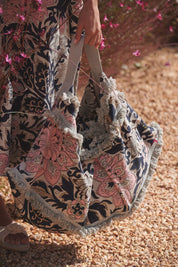 ONE HUNDRED STARS - slouch bag - BLACK TAUPE