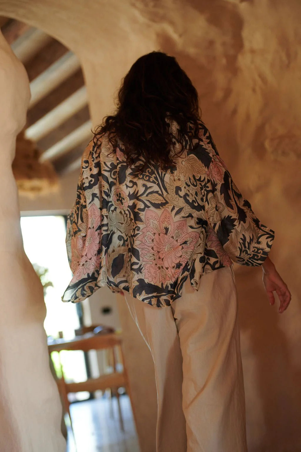 ONE HUNDRED STARS - kimono corto - Block Taupe