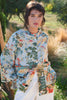 ONE HUNDRED STARS - giacca kimono lino - CHINA TREE AQUA